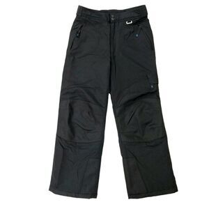 Slalom Snowboard Ski Cargo Pants Youth 12/Medium Black Insulated Outdoor Nylon